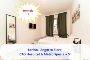 1 Homely Torino - Lingotto Fiere, CTO Hospital & Metro Spezia a 5'